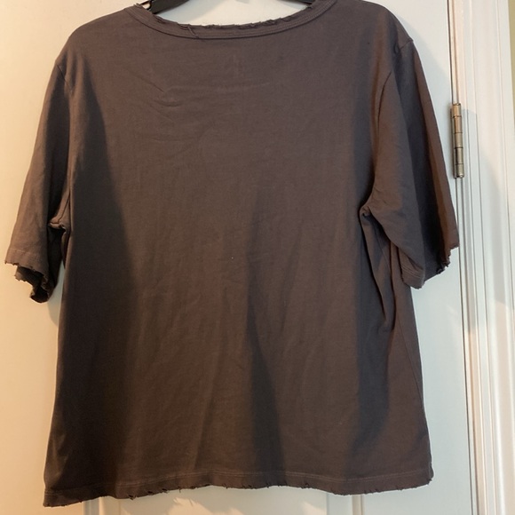 Recycled Karma 💯 Cotton Distressed Longer Sleeves Look Def Leppard Logo Tee New - Picture 7 of 16